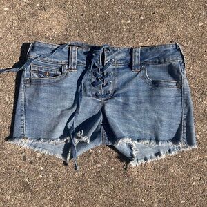 True Religion Denim Lace-Up Women's Shorts